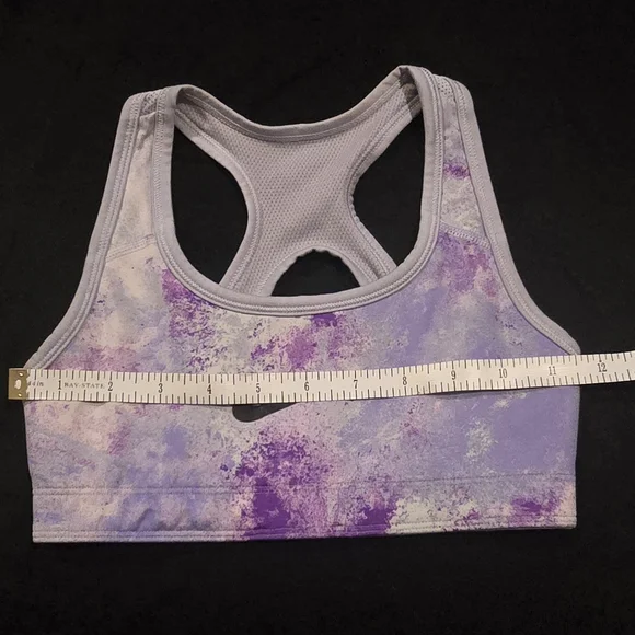 Nike Sports Bras - Blue & Light Gray with Purple Stripe B1 - Picture 5 of 12